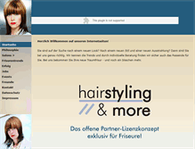 Tablet Screenshot of hairstylingandmore.de